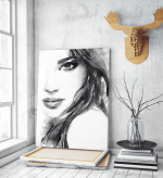 Πίνακας σε Καμβά : Abstract Woman Portrait Watercolor
