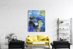 Πίνακας σε Καμβά : Blue Parrot