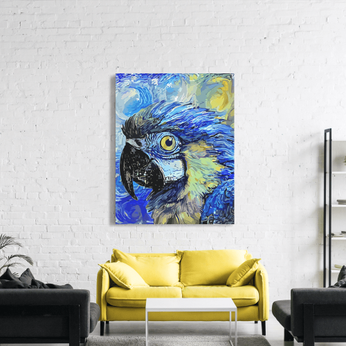 Πίνακας σε Καμβά : Blue Parrot