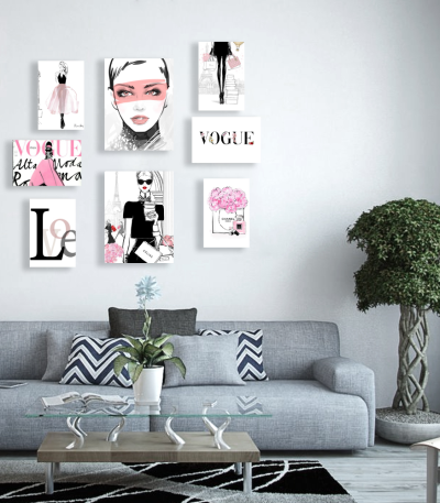 Σύνθεση Με Πίνακες Καμβάδες Designer Art