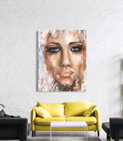 Πίνακας σε Καμβά : Woman Portrait Painting