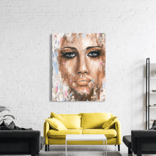Πίνακας σε Καμβά : Woman Portrait Painting