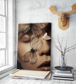 Πίνακας σε Καμβά : Butterfly Woman Portrait