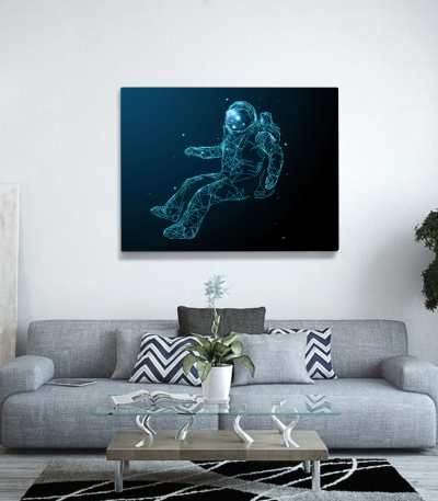 Πίνακας σε Καμβά : Astronaut Illustration