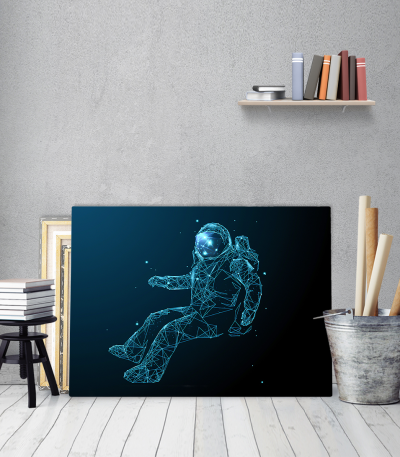 Πίνακας σε Καμβά : Astronaut Illustration