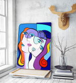 Πίνακας σε Καμβά : cubism colorful painting