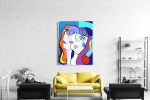 Πίνακας σε Καμβά : cubism colorful painting