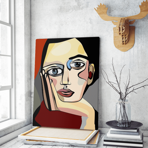 Πίνακας σε Καμβά : Cubism Portrait
