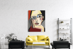 Πίνακας σε Καμβά : Cubism Portrait