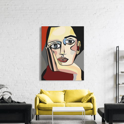 Πίνακας σε Καμβά : Cubism Portrait