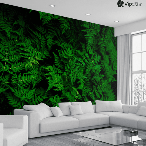 Αυτοκόλλητη Ταπετσαρία Τοίχου 3d : Green Leaves