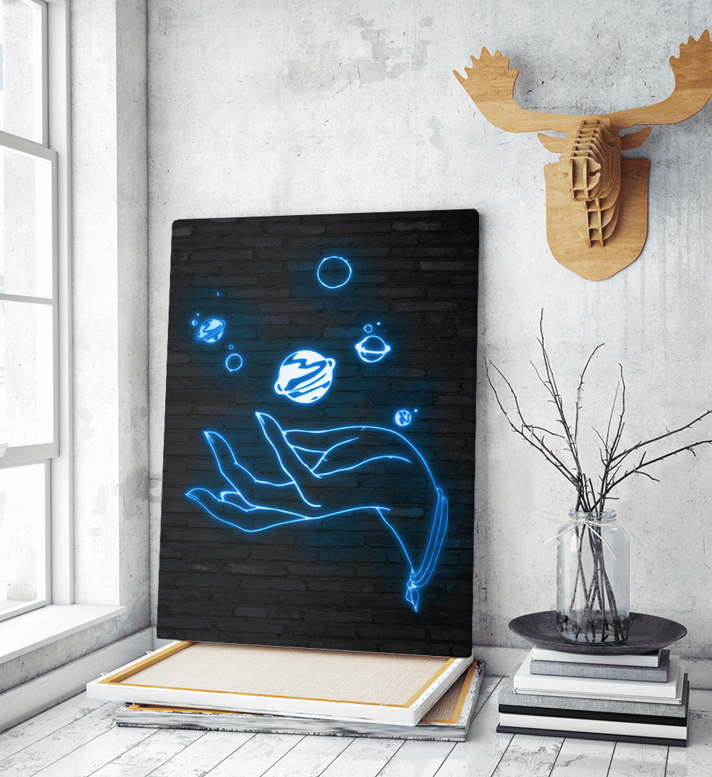 Πίνακας σε Καμβά : Neon Galaxy