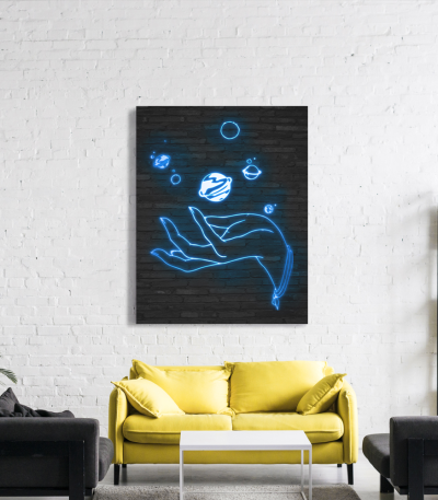 Πίνακας σε Καμβά : Neon Galaxy