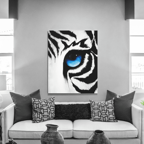 Πίνακας σε Καμβά : White Tiger