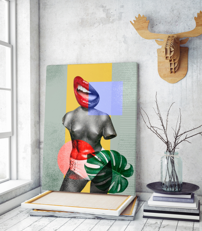 Πίνακας σε Καμβά : Mannequin Collage photo