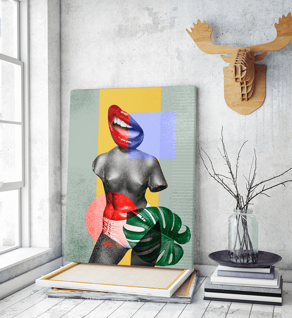 Πίνακας σε Καμβά : Mannequin Collage photo