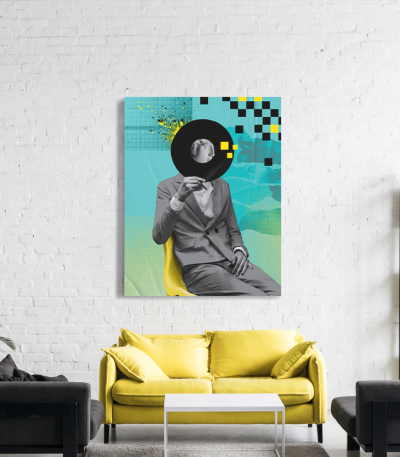 Πίνακας σε Καμβά : Vinyl Abstract Art