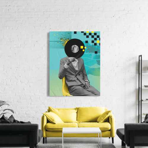 Πίνακας σε Καμβά : Vinyl Abstract Art