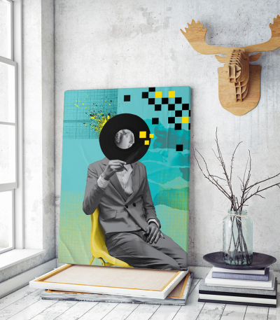 Πίνακας σε Καμβά : Vinyl Abstract Art