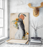 Πίνακας σε Καμβά : Nude Tone Woman Canvas with Flowers