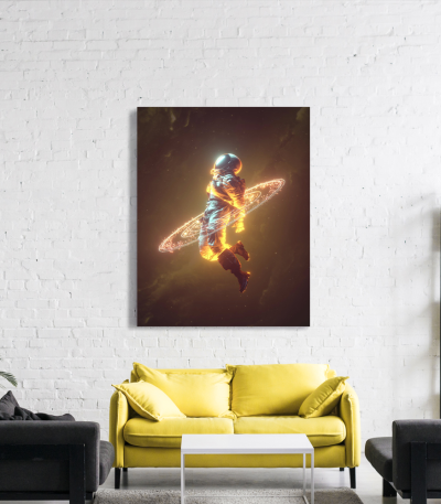 Πίνακας σε Καμβά : Astonaut Space Art