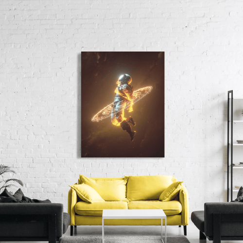 Πίνακας σε Καμβά : Astonaut Space Art