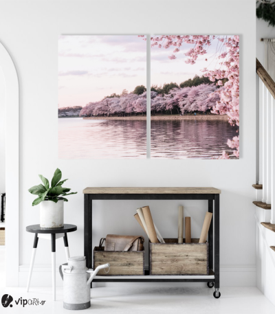 Σύνθεση με πίνακες Καμβάδες : Blossom Tree - 2 Τεμάχια 70x50