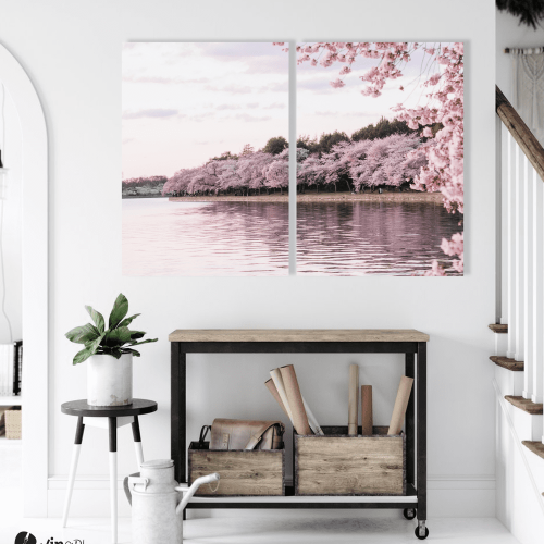 Σύνθεση με πίνακες Καμβάδες : Blossom Tree - 2 Τεμάχια 70x50