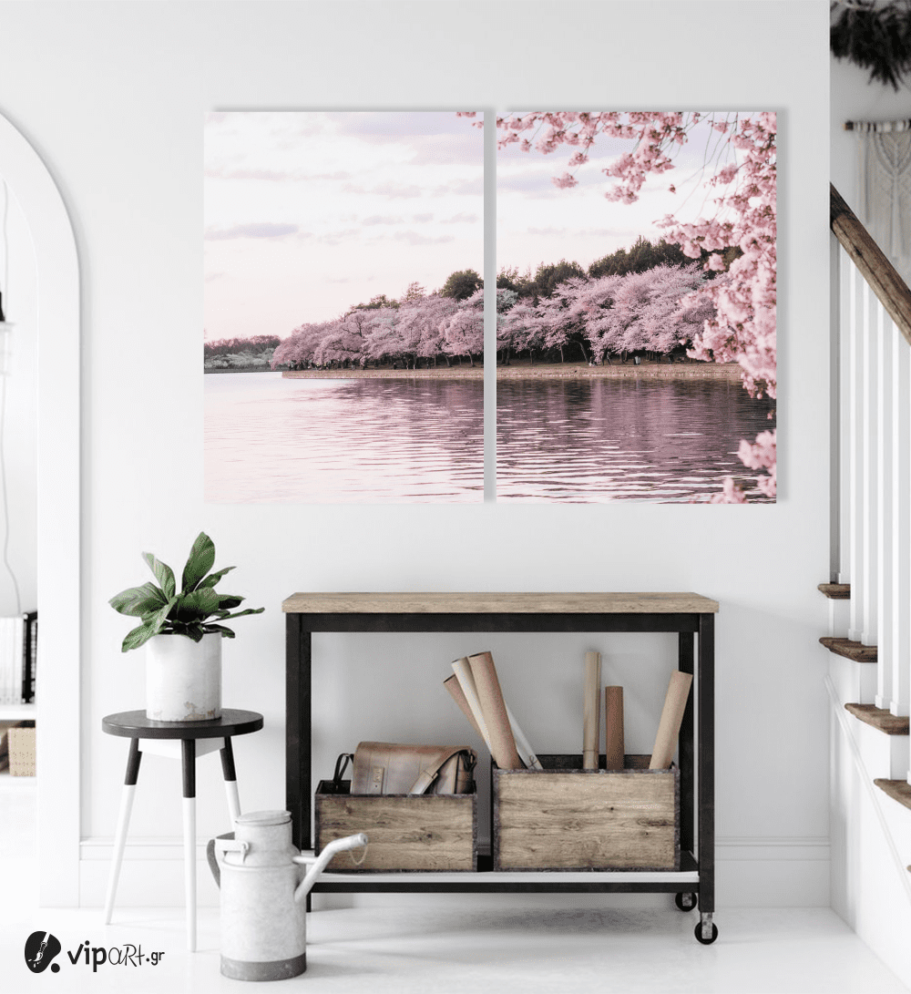 Σύνθεση με πίνακες Καμβάδες : Blossom Tree - 2 Τεμάχια 70x50