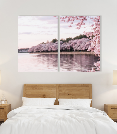 Σύνθεση με πίνακες Καμβάδες : Blossom Tree - 2 Τεμάχια 70x50