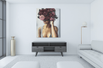 Πίνακας σε Καμβά : Floral Lady Canvas Art