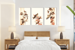 Σύνθεση Με Πίνακες Καμβάδες 60x40 - 3 Τεμάχια - Japanese Art