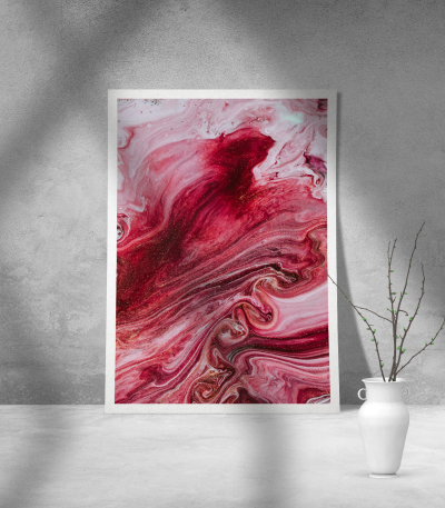 Εκτύπωση σε Αφίσα Χαρτί Abstract Pink 02