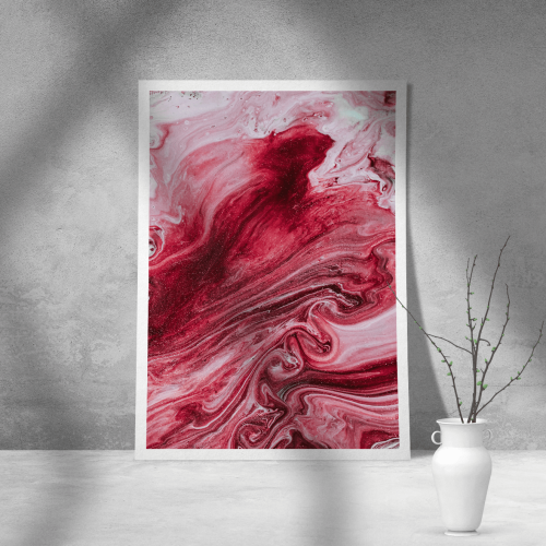 Εκτύπωση σε Αφίσα Χαρτί Abstract Pink 02