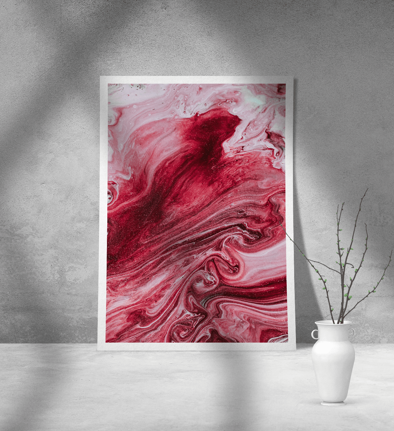 Εκτύπωση σε Αφίσα Χαρτί Abstract Pink 02