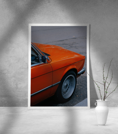 Εκτύπωση σε Αφίσα Χαρτί Orange Vintage