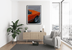 Εκτύπωση σε Αφίσα Χαρτί Orange Vintage