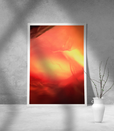 Εκτύπωση σε Αφίσα Χαρτί Orange Abstract Photography