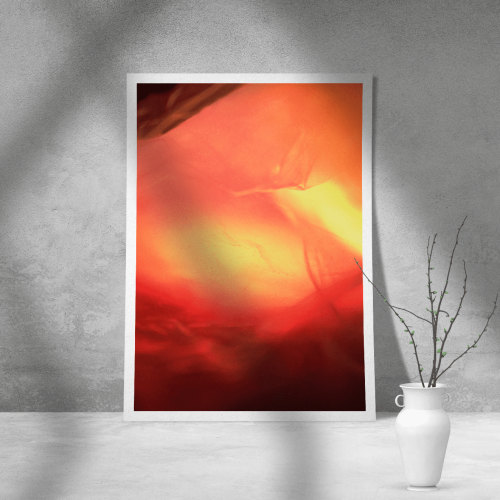 Εκτύπωση σε Αφίσα Χαρτί Orange Abstract Photography