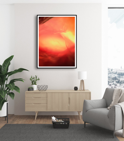 Εκτύπωση σε Αφίσα Χαρτί Orange Abstract Photography