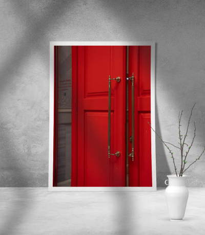 Εκτύπωση σε Αφίσα Χαρτί Red Door