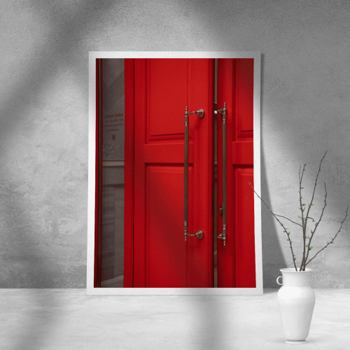 Εκτύπωση σε Αφίσα Χαρτί Red Door