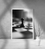Εκτύπωση σε Αφίσα Χαρτί Chess black and white