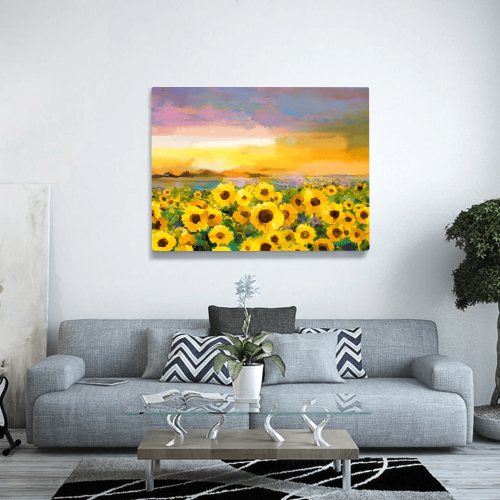Πίνακας σε Καμβά : Sun Flowers Painting