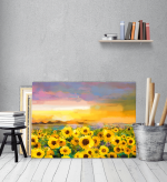 Πίνακας σε Καμβά : Sun Flowers Painting