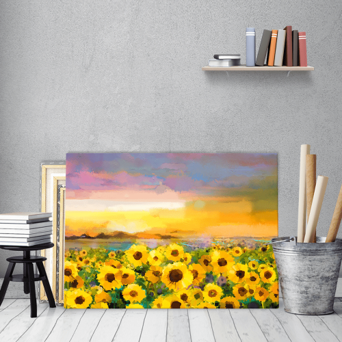 Πίνακας σε Καμβά : Sun Flowers Painting