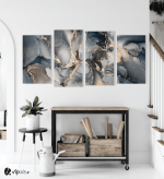 Πίνακας Καμβάς Τετράπτυχος Abstract Marble