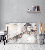 Πίνακας σε Καμβά :Abstract Marble with Pink Gold