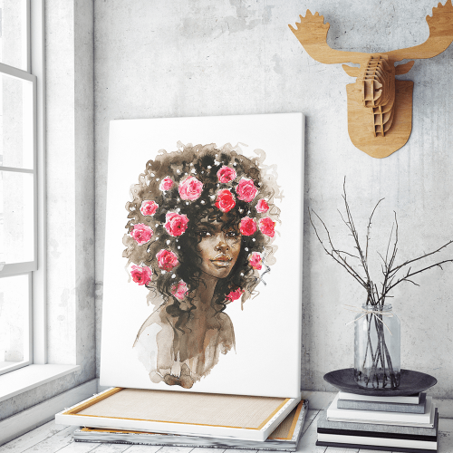 Πίνακας σε Καμβά : Cute Lady Portrait