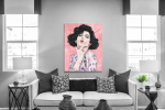 Πίνακας σε Καμβά : Vogue Famous Model Art
